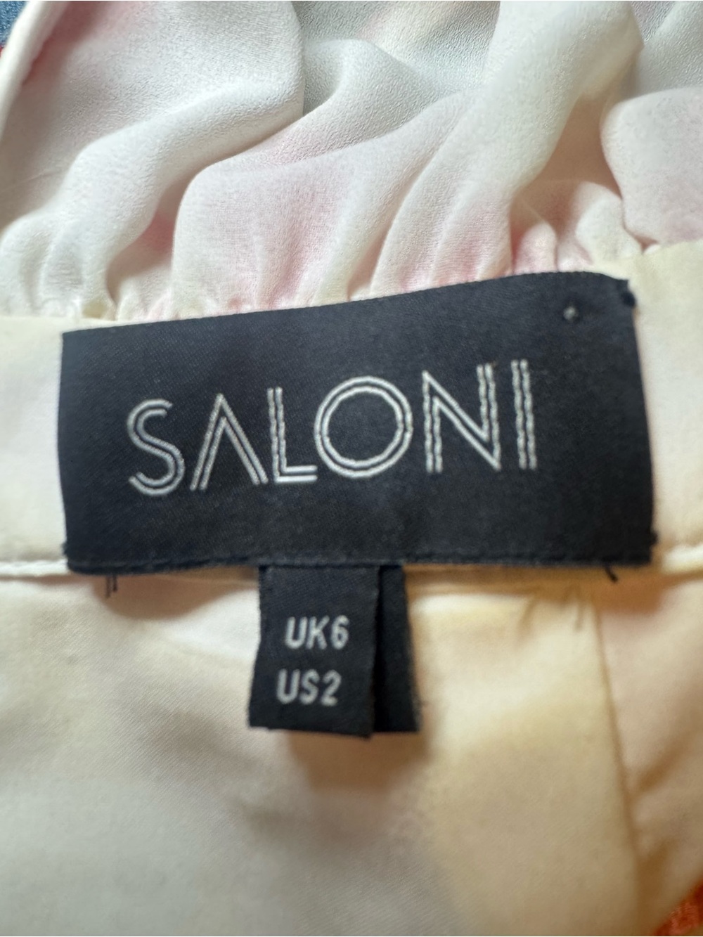 Saloni Olivia dress in the Rainbow Coral - Picture 8 of 10